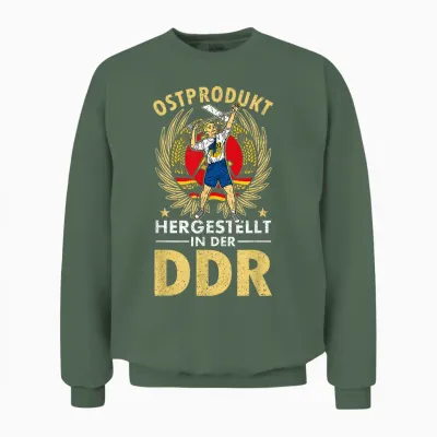 Ddr Pionier Blauhemd Osten Ostalgie Udssr Sowjetunion Unisex Sweatshirt - Military Green