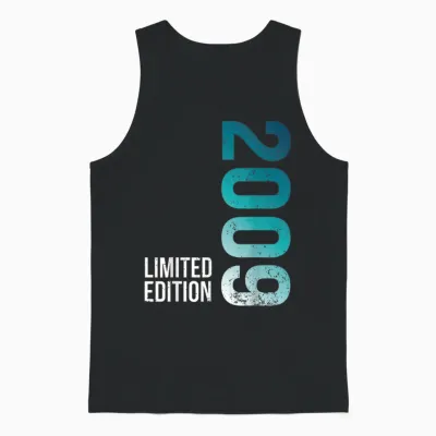 17 Geburtstag Junge Jungen Dekoration 2009 17er Geburtstag Unisex Tank Top - Black