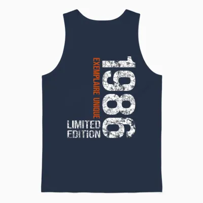 40th Anniversary 1986 Vintage 40 Years Men Vintage 1986 Unisex Tank Top - Navy