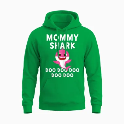 Pinkfong Mommy Shark Official Unisex Hoodie - Irish Green
