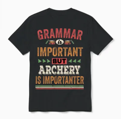 Funny Archery Unisex T-Shirt - Black