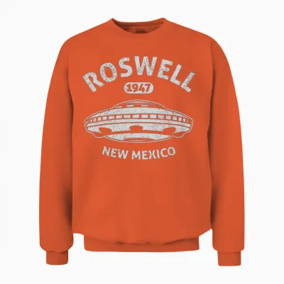 Roswell New Mexico 1947 Ufo Incident Unisex Sweatshirt - Orange
