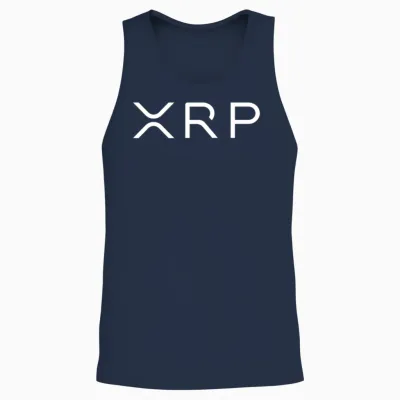 Xrp White Unisex Tank Top - Navy