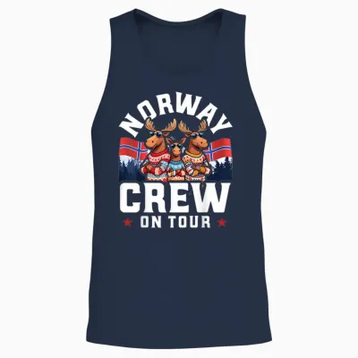 Lustige Norwegen Tour 2025 Unisex Tank Top - Navy