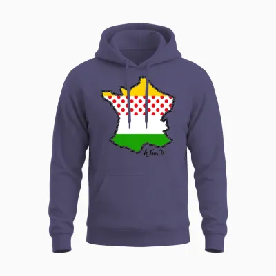 Le Tour '18 by Bob Roll Unisex Hoodie - Heather Sport Dark Navy
