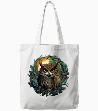 Owl Tote Bags - White
