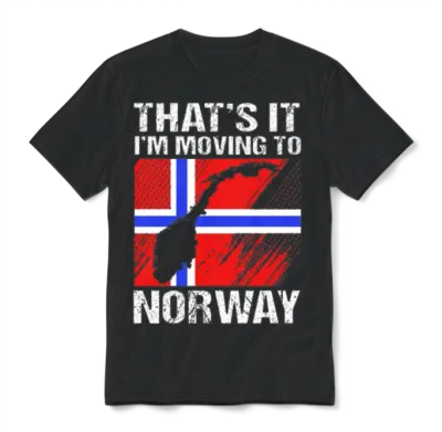 Norway Nordic Norwegian Unisex T-Shirt - Black