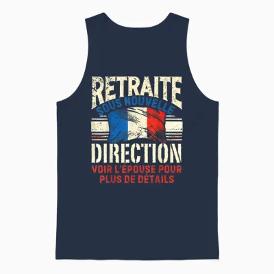 Retirement 2025 Man Retired 2025 T-Shirt, Black, S Unisex Tank Top - Navy