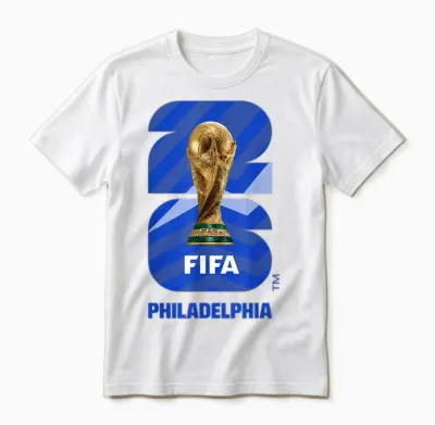 Fifa World Cup26 Philadelphia Trophy Color Unisex T-Shirt - White