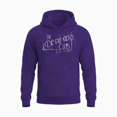 Dungeon Crawler Carl the Desperado Club Sign Sci-Fi Book Unisex Hoodie - Purple