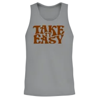 Take It Easy,retro,vintage Unisex Tank Top - Sport Grey – 2