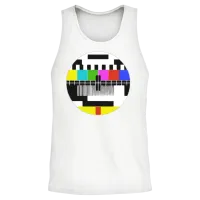 No Broadcasting Signal Unisex Tank Top - White – 2