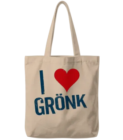 I Heart Gronk Tote Bags - Natural