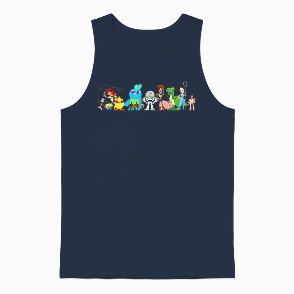 T-Shirt Du Groupe D'amis Disney Pixar Toy Story 4 Unisex Tank Top in Navy