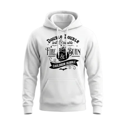 Halloween Witch Song Double Double Toil & Trouble Unisex Hoodie - White