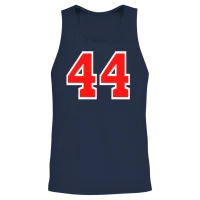 Number 44 Unisex Tank Top - Navy – 2