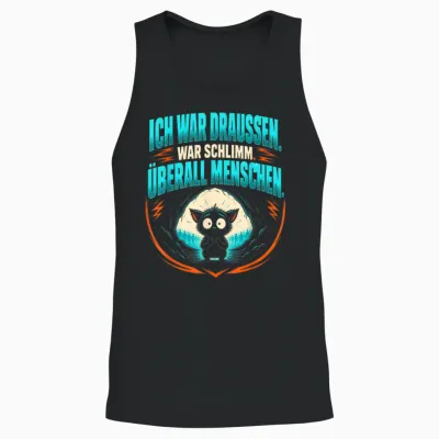 Sarkasmus Ironie Sarkastischer Spruch Humor Lustig Sarkasmus Unisex Tank Top - Black