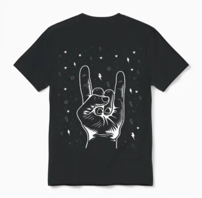 Heavy Metal Geschenke Männer Damen Hard Rock Festival Teufel Unisex T-Shirt - Black