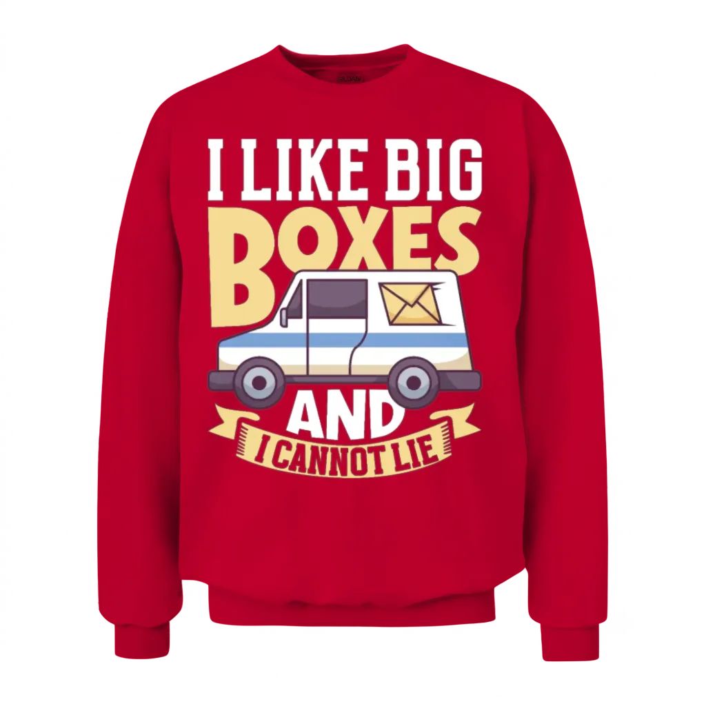Postal Worker Mail Lady Mail Carrier Postal Unisex Sweatshirt - Red