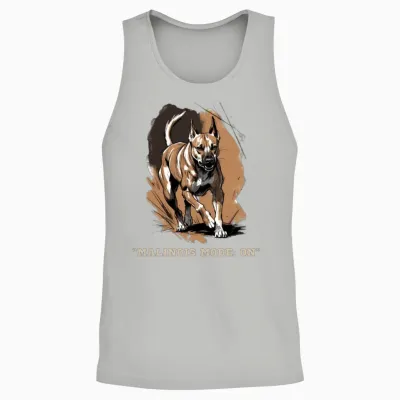 Belgian Malinois No off Switch Athletic Dog Unisex Tank Top - Ash