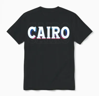 Retro - Cairo Unisex T-Shirt - Black