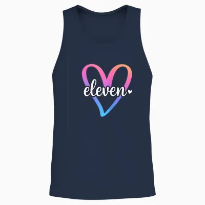 Eleven 11 Jahre Mädchen Geburtstag Geschenkidee 2014 Unisex Tank Top - Navy