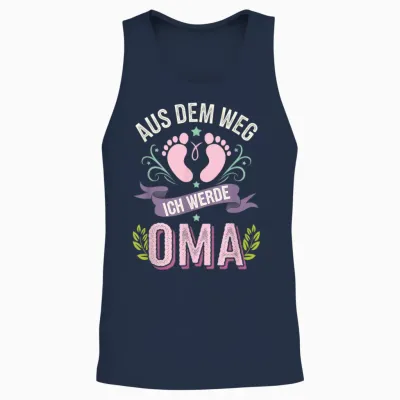Aus Dem Weg Ich Werde Oma - Weg Oma Verkündung Unisex Tank Top - Navy