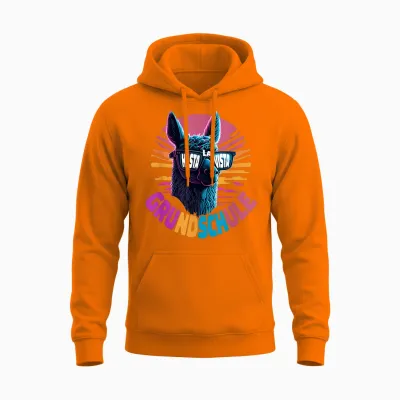 Hasta La Vista Lama Alpaka Grundschule Abschluss 5.klasse Unisex Hoodie - Safety Orange