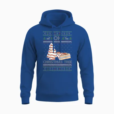 Oh Christmas Tree Cakes Debbie Becky Jen Cake Lovers Xmas Unisex Hoodie - Royal