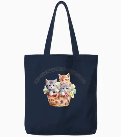 My Adorable Furbabies Tote Bags - Navy
