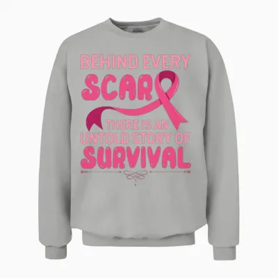 Cancer Awareness Survivor Unisex Sweatshirt - Ash