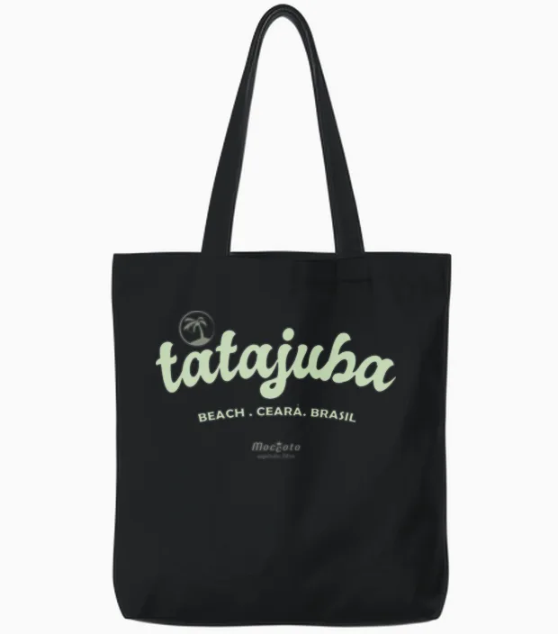 Tatajuba Beach Retro - Summer & Tote Bags - Black