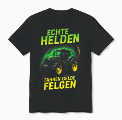 Echte Helden Fahren Gelbe Felgen Unisex T-Shirt - Black