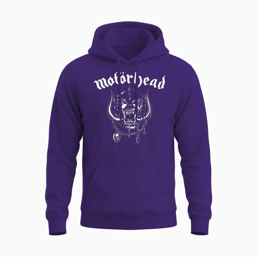 Motörhead – Flat Warpig Dark Heather Unisex Hoodie in Purple