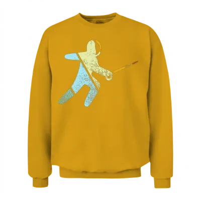 Fencing Retro Unisex Sweatshirt - Gold