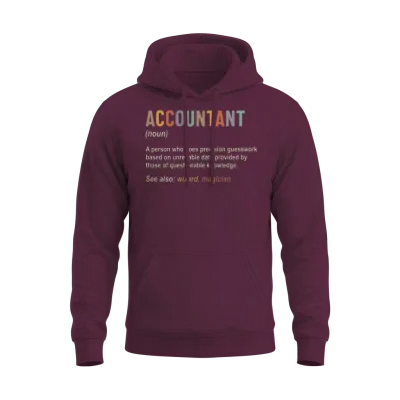 Accountant Definition Accounting Cpa Funny Unisex Hoodie - Maroon