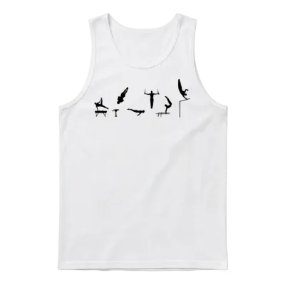 Men's Gymnastics Unisex Tank Top - White