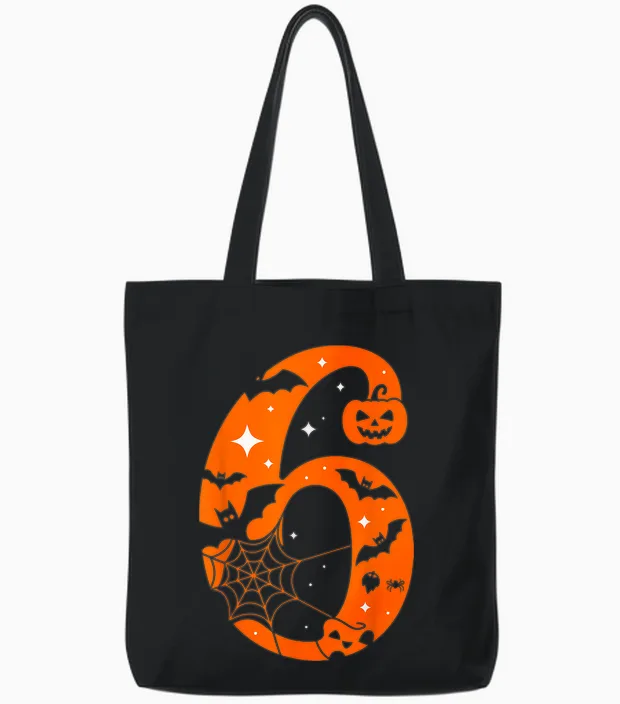 Couple Halloween Costume 6 7 Rizz Six Seven Meme Tote Bags in Black