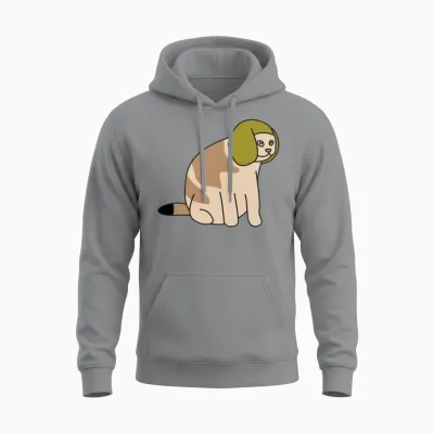 Funny Hat Cat Unisex Hoodie - Sport Grey