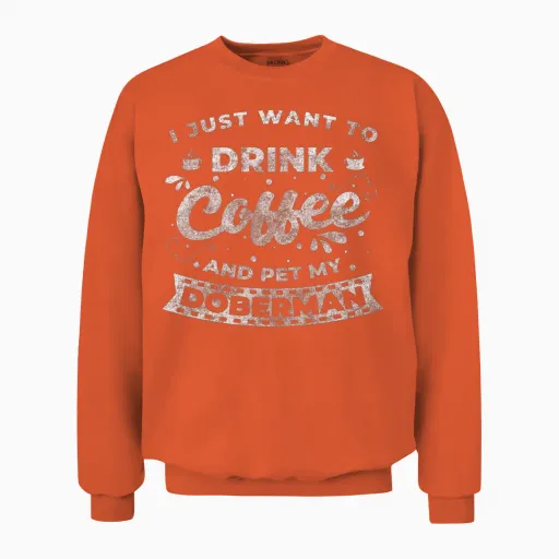Fighting Dog Puppy Dog Owner Unisex Sweatshirt - Orange