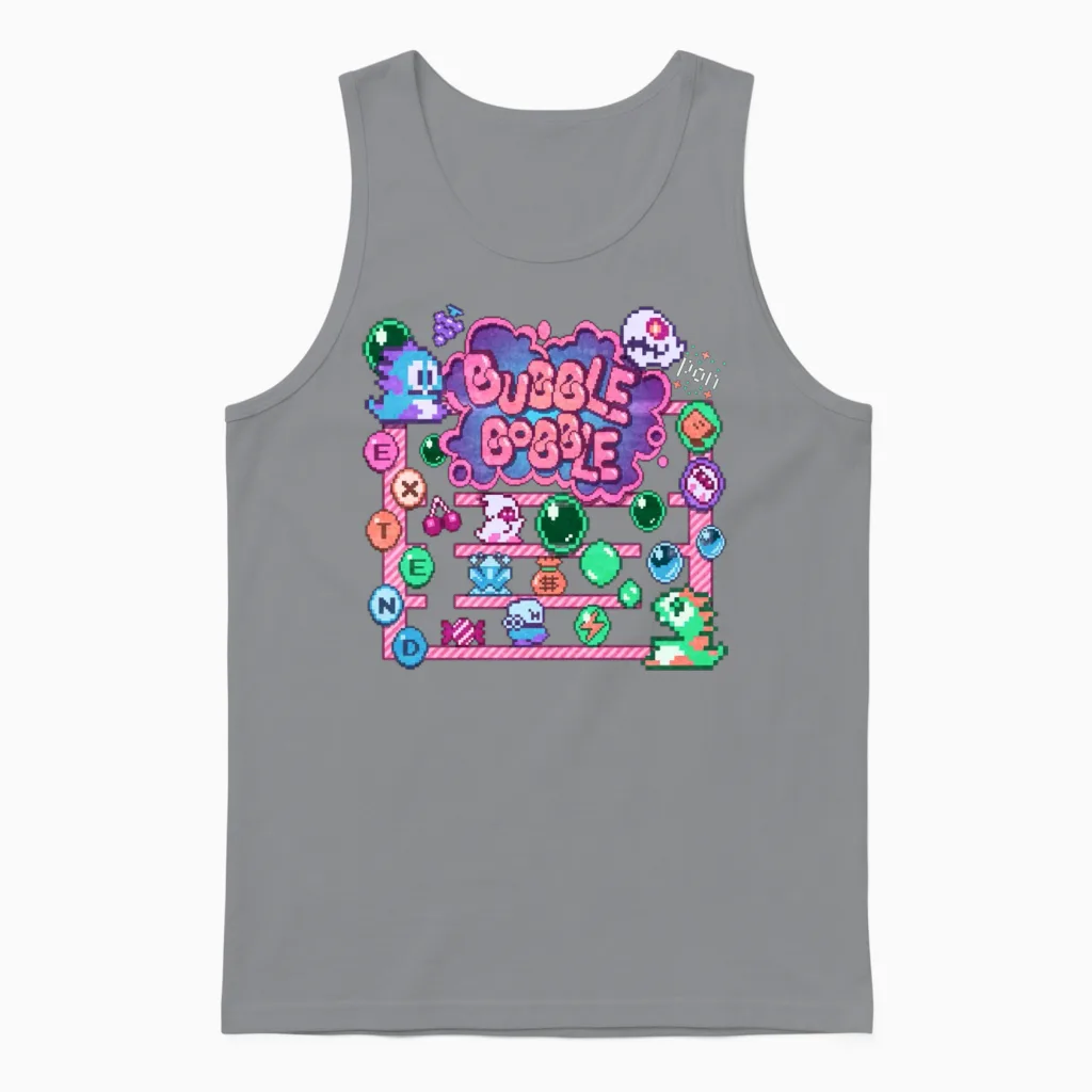 Bobble Bubble Unisex Tank Top in Sport Grey