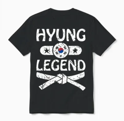Korean Martial Arts Hyung Unisex T-Shirt - Black