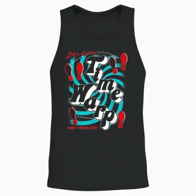 The Rocky Horror Show Let's Do the Time Warp Musical Unisex Tank Top - Black