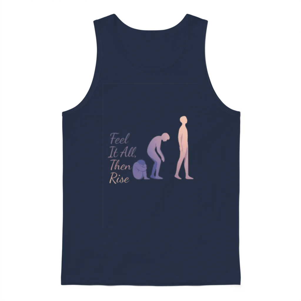 Fitness and Mental Health Gym & Lifting Unisex Tank Top - Navy
