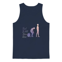 Fitness and Mental Health Gym & Lifting Unisex Tank Top - Navy – 1