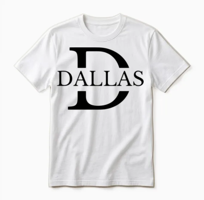 Dallas Unisex T-Shirt in White