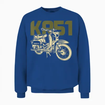 Schwalbe Kr51 Simson Mofa Moped Unisex Sweatshirt - Royal