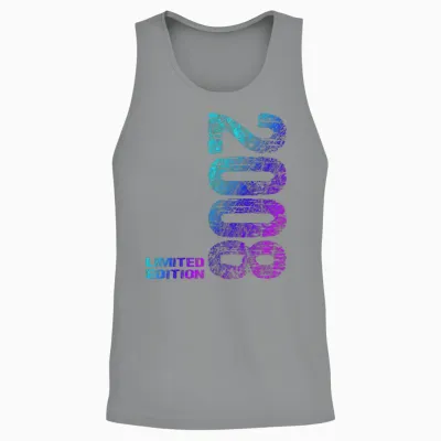 15th Birthday 2008 Limited Edition Boy Girl T-Shirt, Black Unisex Tank Top - Sport Grey