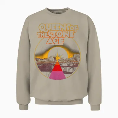 Official Queens of the Stone Age Desert Sun Unisex Sweatshirt - Sand