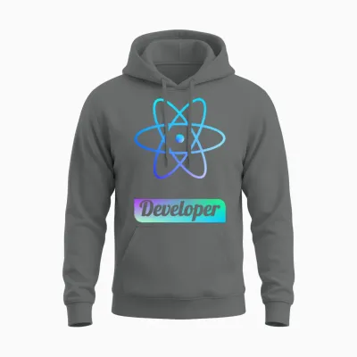 React Developer | Unique Design | Programmer Unisex Hoodie - Graphite Heather